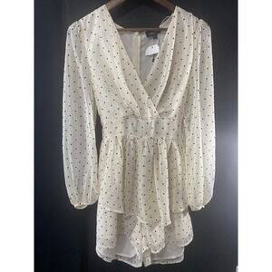 GGO USA Womens Shorts Romper Size Medium Cottagecore Coquette Date Night Dainty